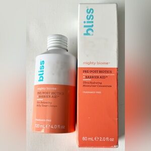 Bliss Mighty Biome Barrier Repair Skincare Duo – Pre/Post Biotics – New